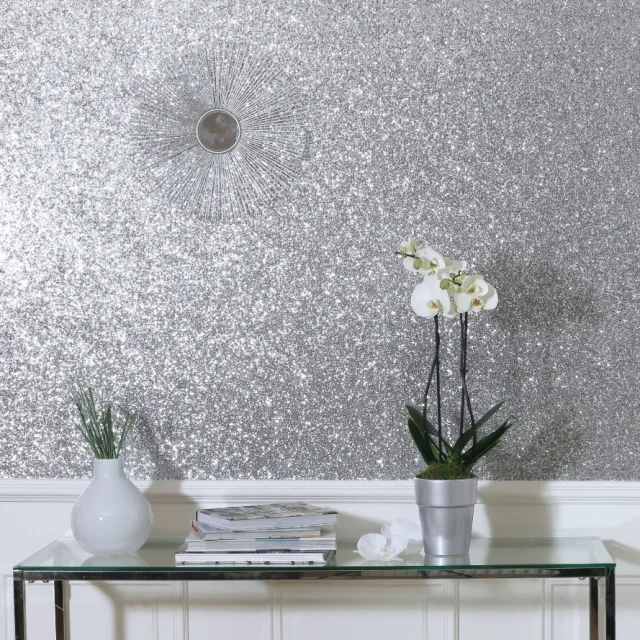 Arthouse Fantasia III 901004 Tapet Sequin Sparkle Silver Grå/metallic