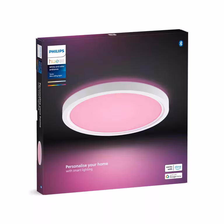 Kjøp Philips Hue Takarmatur tento HUE, WCA, rund, 30 cm, 16,6W, hvit