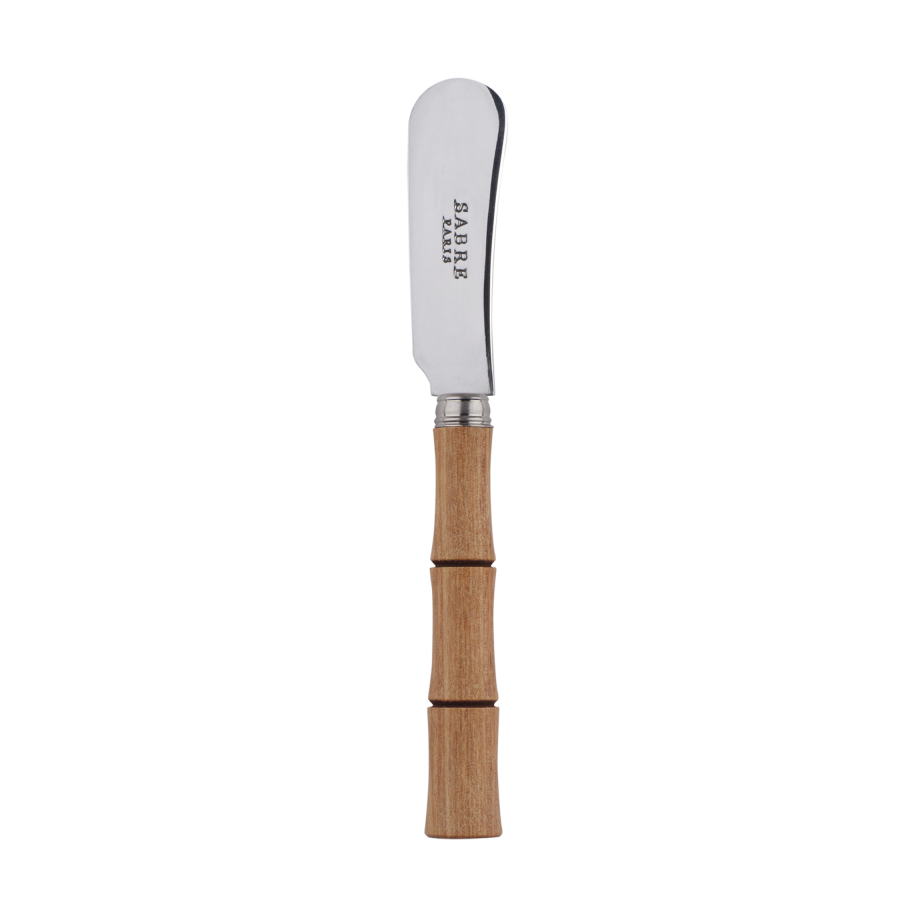 Bamboo shape smörkniv 14 cm, Light wood laminated