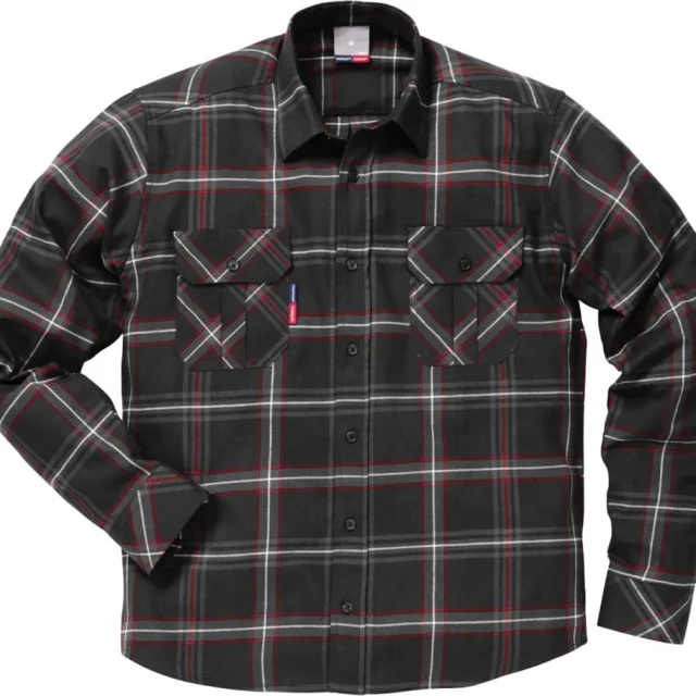 Fristads 104986-940 3XL Flanellskjorta svart 3XL