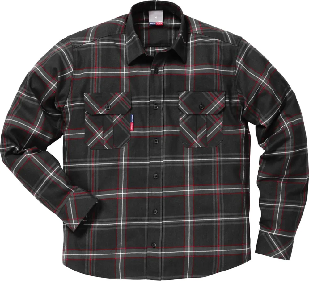Fristads 104986-940 3XL Flanellskjorta svart 3XL