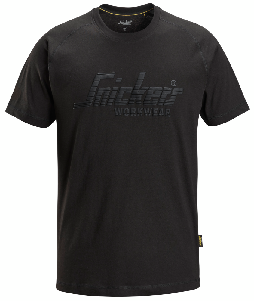 T-SHIRT SNICKERS WORKWEAR LOGO SVART STL XXL, SVART STL XXL