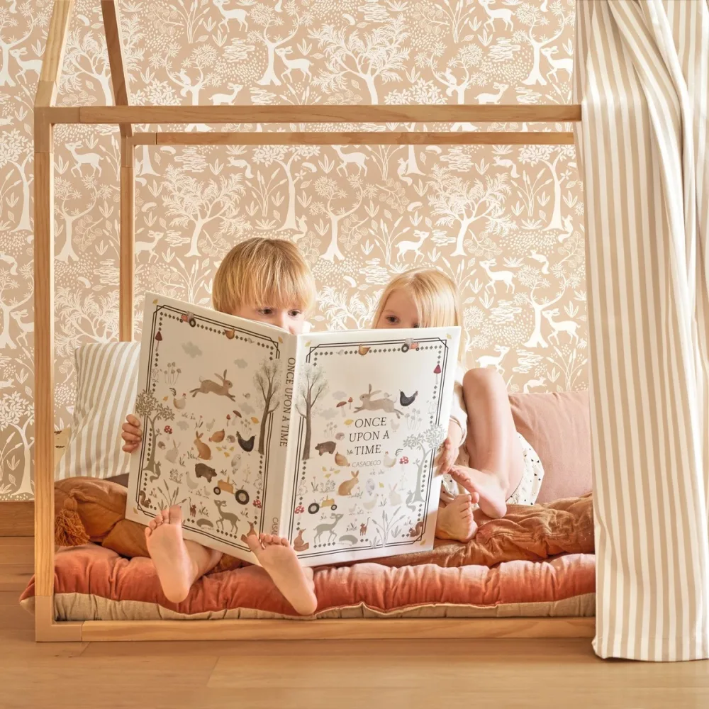 Once Upon A Time Poetic Forest Beige Camel Ouat88262597 Tapet | Stuvbutiken - Bild 3