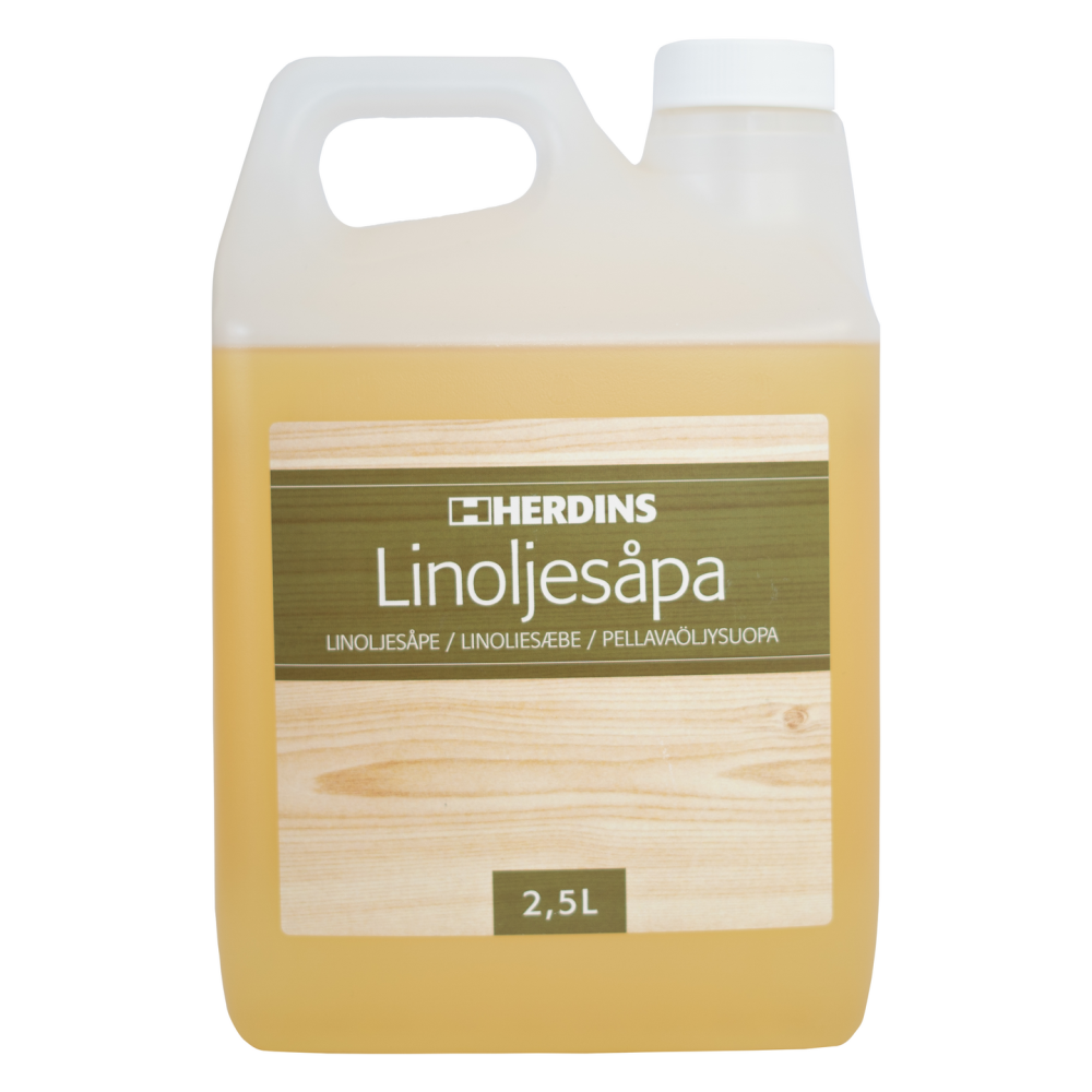 LINOLJESÅPA NATURELL 2,5L HERDINS