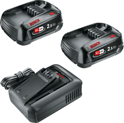 BATTERISET BOSCH 18V 2X2,5AH, AL18V-44