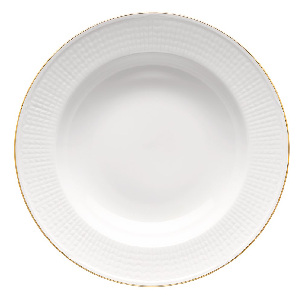 Swedish Grace Gala djup tallrik 25 cm, Vit