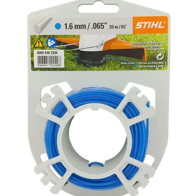 Stihl Trimmertråd rund 1,6mm 20m Blå