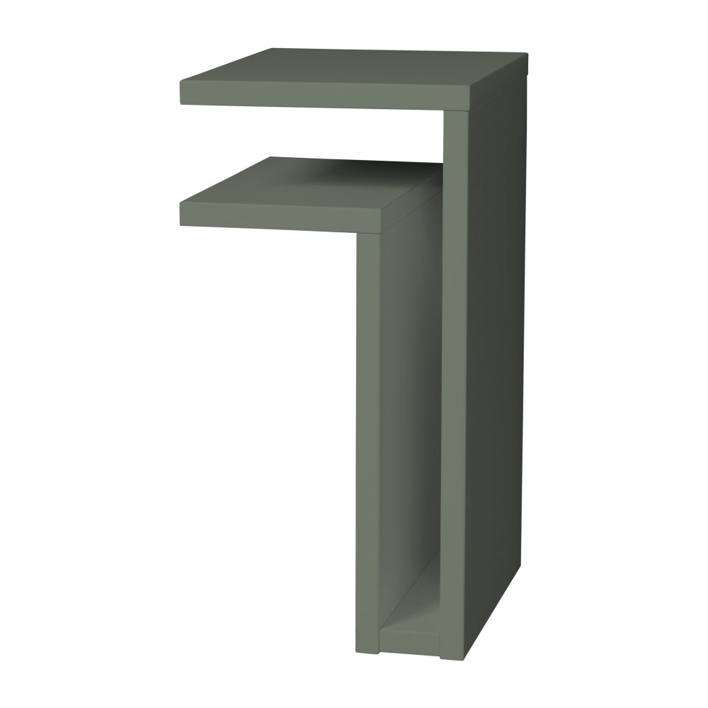 F-shelf vägghylla green grey, Hylla åt vänster