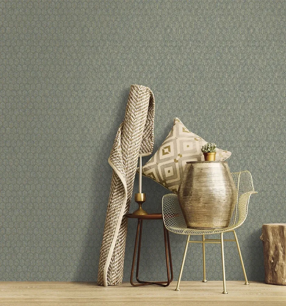 Galerie Wallcoverings Boutique F-VL6005 Tapet Turkos/blå