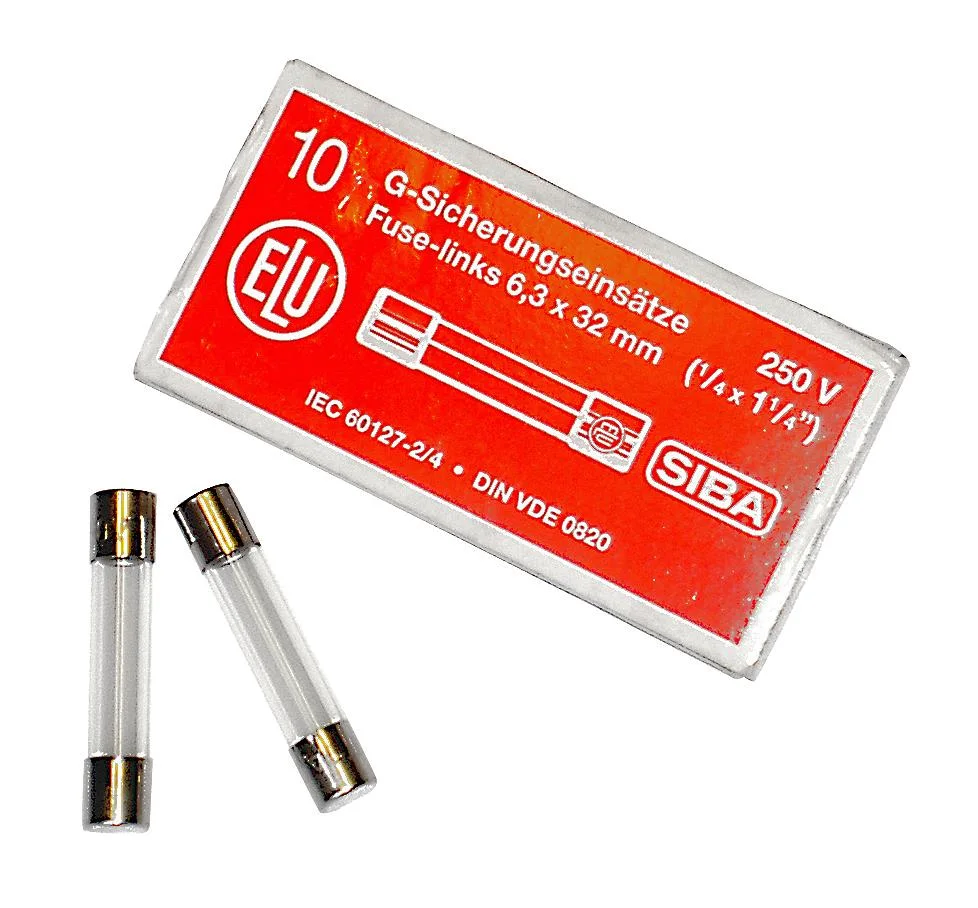 SIBA 7005960.0,16 Finsäkring 6 x 32 mm, snabb, 10-pack 160 mA