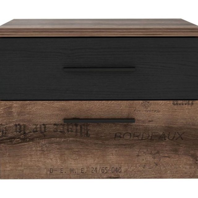 Cannop Sängbord 52 cm med Förvaring 2 Lådor