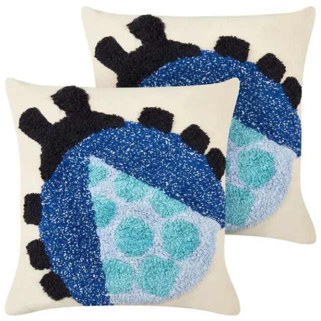 Prydnadskuddar Ladybird set om 2