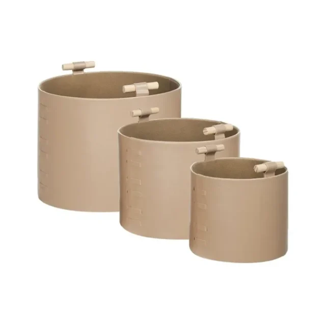 Korg Aram set om 3 Beige