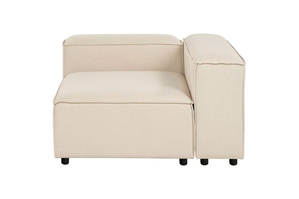 Hörnsektion Ardal Beige, svart, Vänstervänd