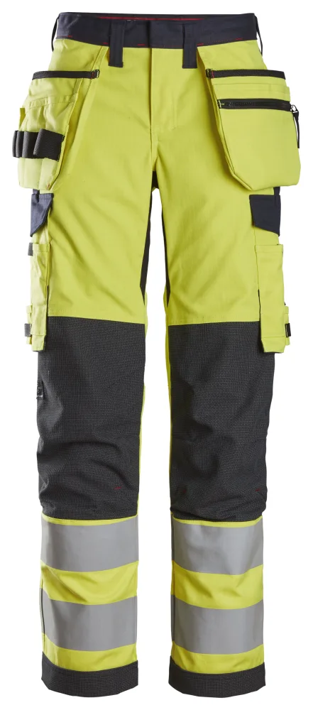 Snickers Workwear 6797 Arbetsbyxa varsel, gul/marinblå 54