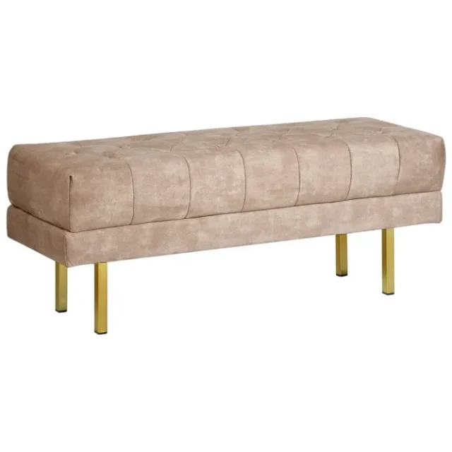 Sittbänk Roseville Taupe/guld