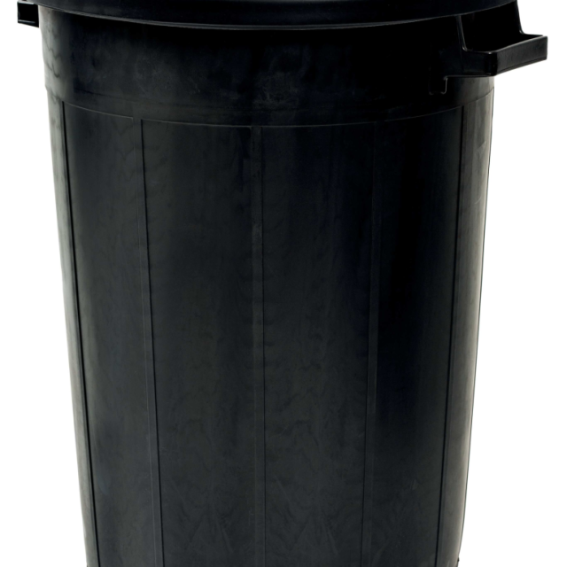 TUNNA NORDISKA PLAST MED LOCK SVART 100L