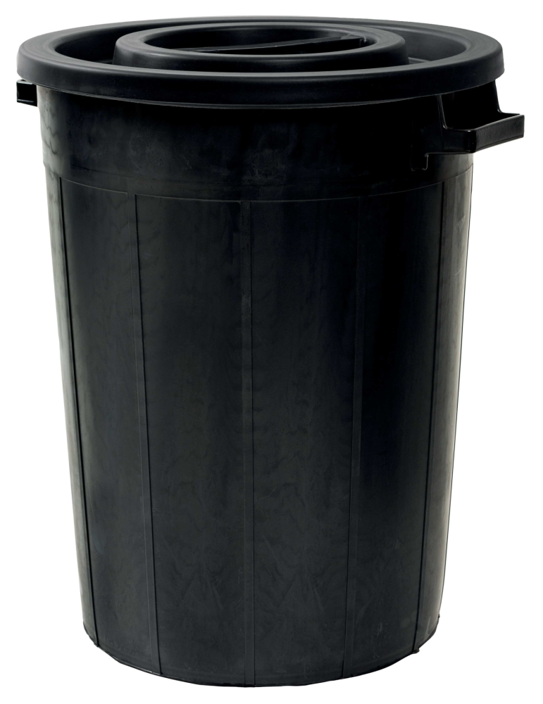 TUNNA NORDISKA PLAST MED LOCK SVART 100L