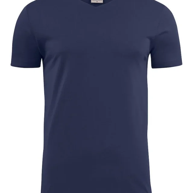 Printer Heavy V-neck T-shirt Stålgrå Stålgrå