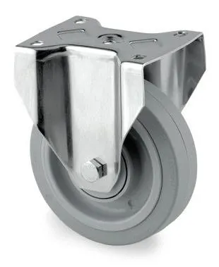 Tente 3478UFP200P63 Industrihjul fast, elastic, platta 137x105 Ø200 mm - Bild 2