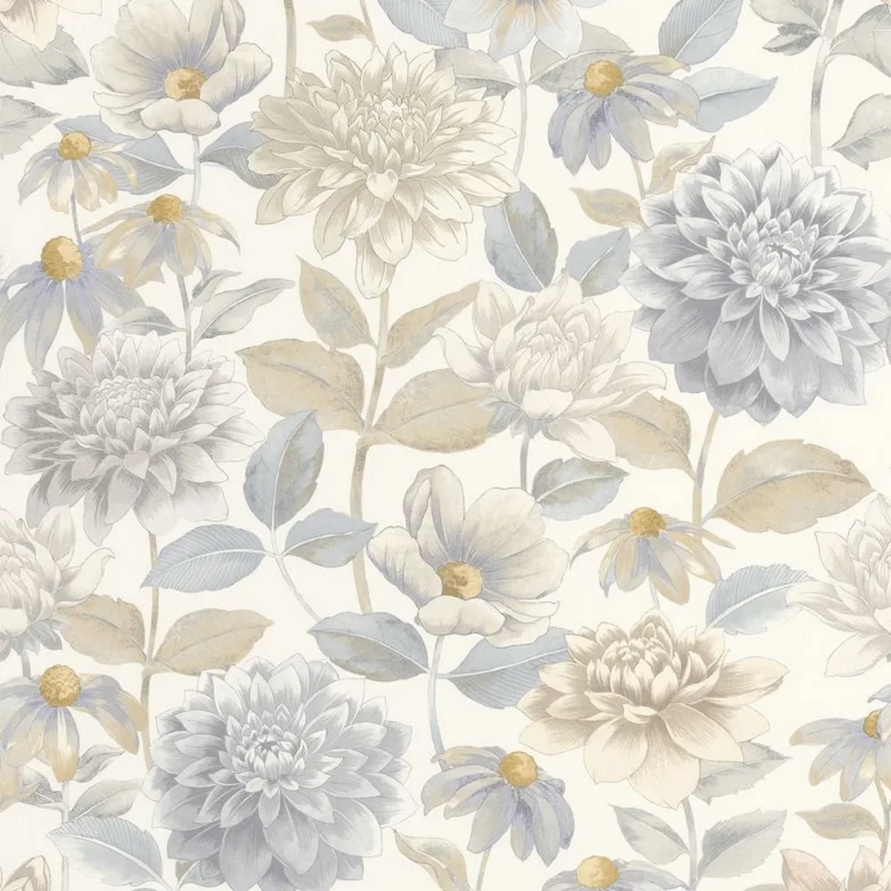 Gardens Dahlia Beige Lin Gadn87661834 Tapet | Stuvbutiken