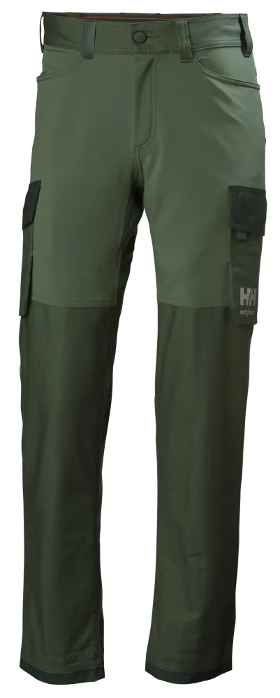 Helly Hansen Workwear Oxford 4X 77408-474 Arbetsbyxa grön/svart C56