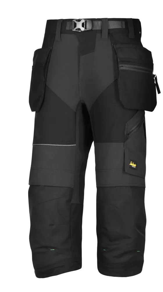 Snickers Workwear 6905 FlexiWork Piratbyxa svart 96