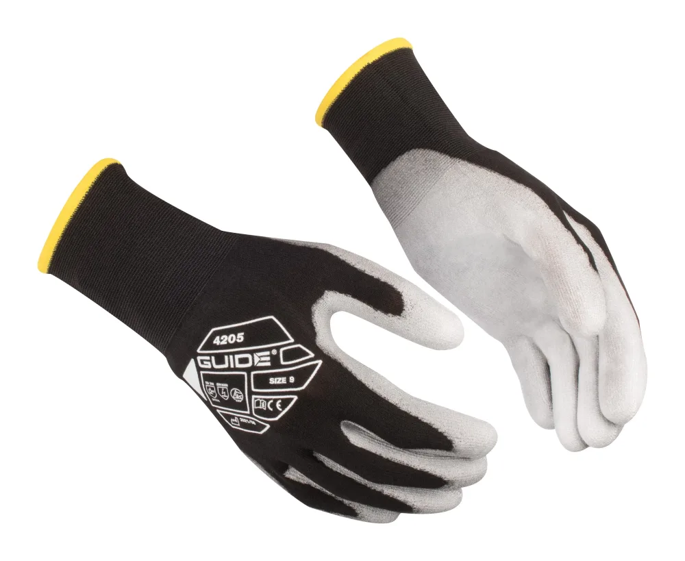 Guide Gloves 4205 Handske nylon, ESD, antistatisk, touch 6