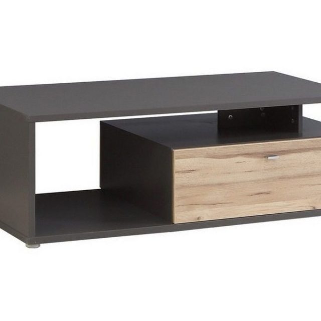 Ameysford Soffbord 120 cm med Förvaring Hylla + Låda