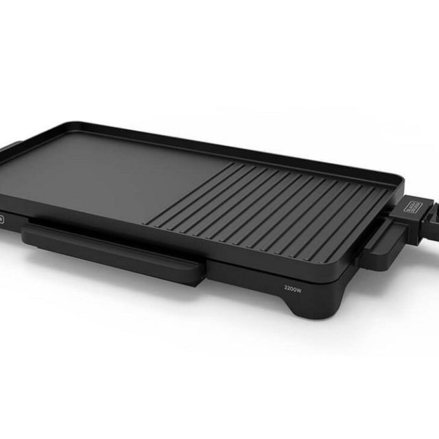 Bordsgrill Black+Decker Platt 2200W Svart