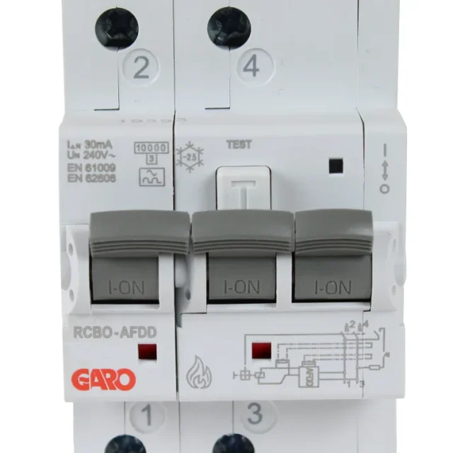 Garo RCBO-AFDD 2P C6A Personskyddsbrytare 3 poler C6A