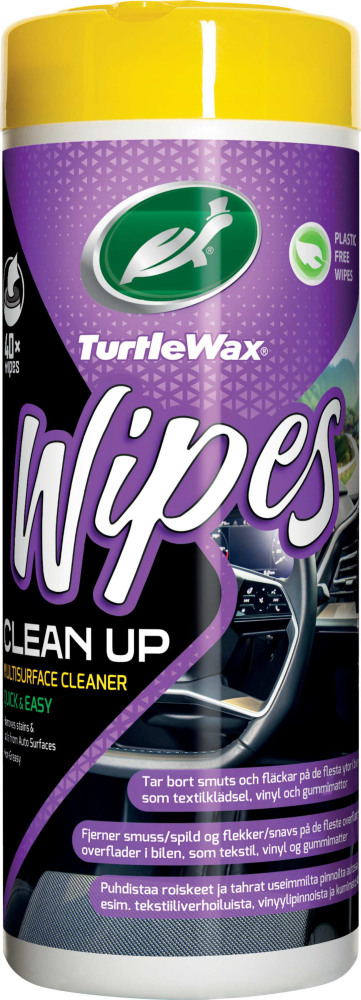 UNIVERSALRENGÖRING WIPES 40ST TURTLE WAX