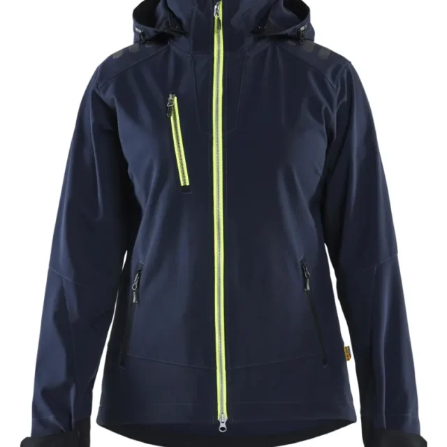 Blåkläder 471925138633M Softshelljacka marinblå/gul M