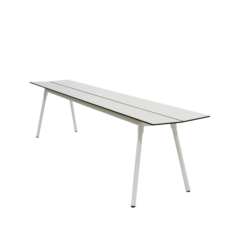 Ella bänk, vit, 140cm