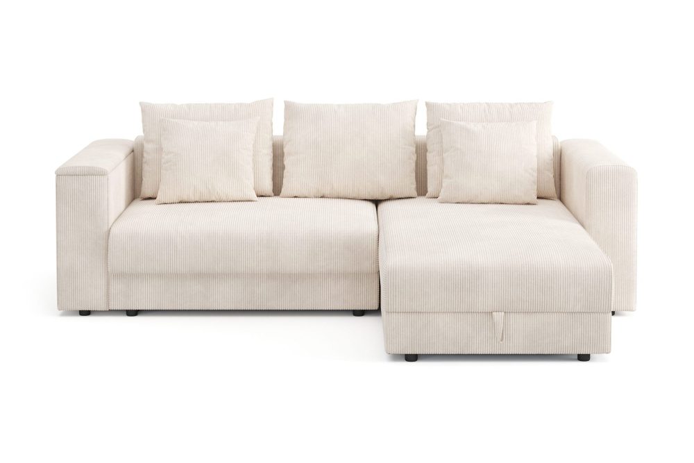 Bergen Extra djup 3-sits Bäddsoffa med Divan och Bäddmadrass i Memoryskum och Tvättbar klädsel