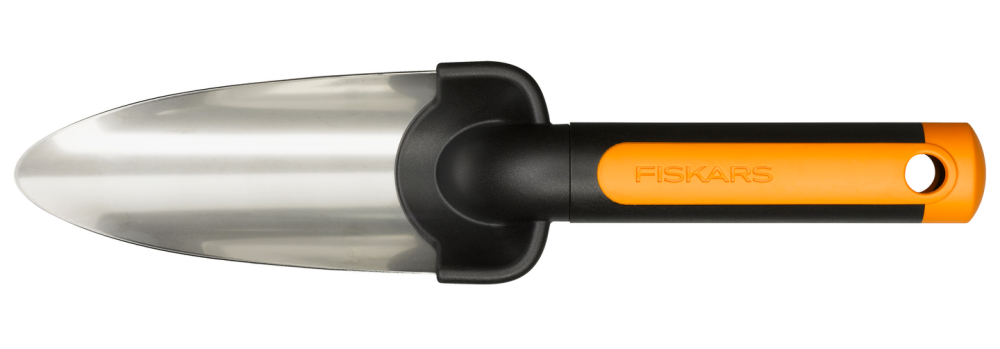 PLANTERSPADE FISKARS SMAL ROSTRFRI, STÅL SOFT GRIP