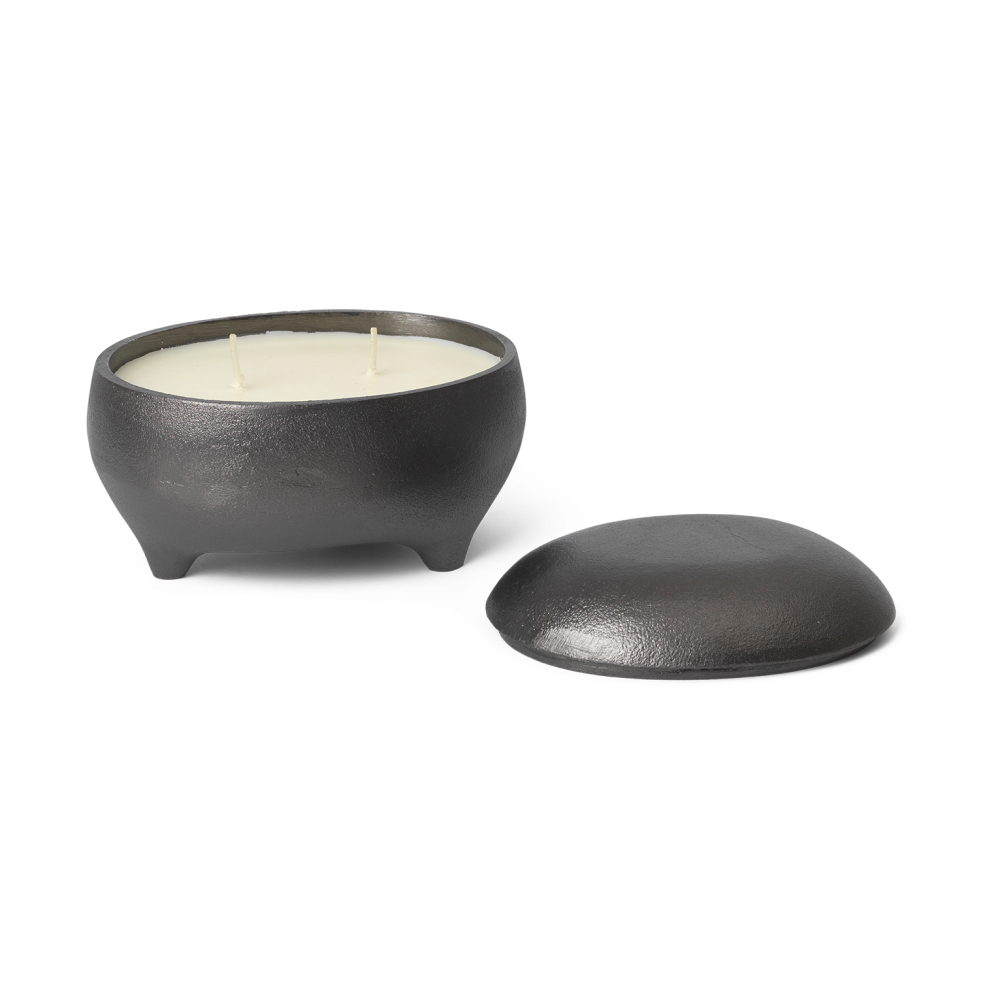 Evoke twin ljus i burk, Blackened Aluminium
