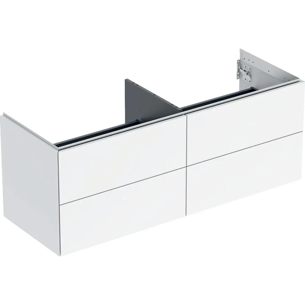 Geberit ONE 505.266.00.6 Kommod med 4 lådor, 135 x 47 cm Valnöt
