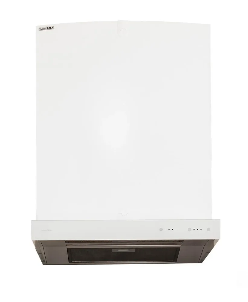 Swegon CASA Jazz Smart PJV6R Spiskåpa vit, 598 x 99 x 525 mm Ventilation till höger