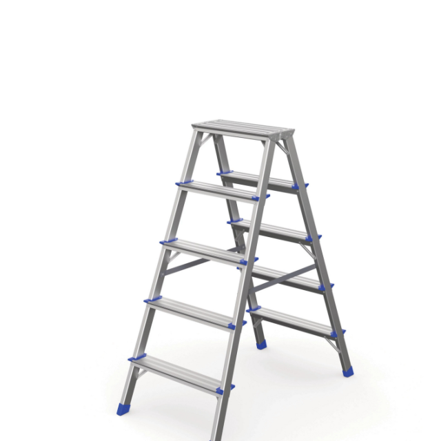 DUBBELTRAPPSTEGE ZARGES WERNER, 2X5 STEG 1,17M