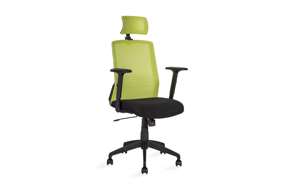 Kontorstol Bravo 62x53xh107-1145 cm Svart Grönt