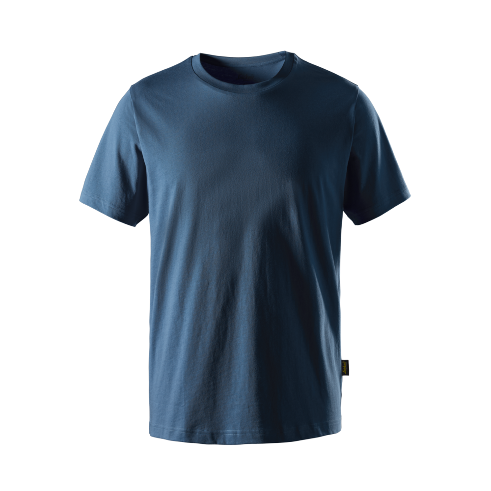 T-SHIRT I BOMULL HAVSBLÅ STL 5XL