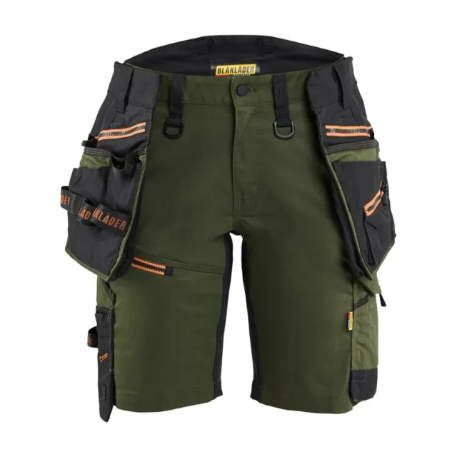 Blåkläder 717511494240C34 Shorts grön/rost Grön/rost