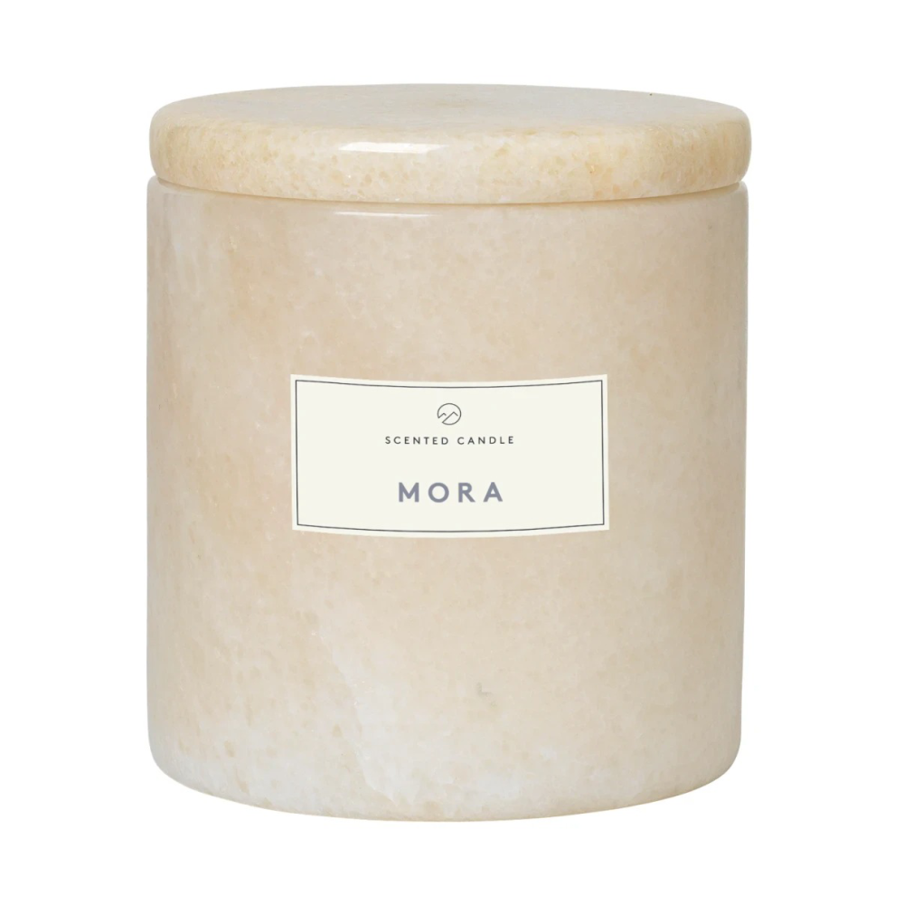 Frable doftljus marmor Ø10 cm, Moonbeam-mora