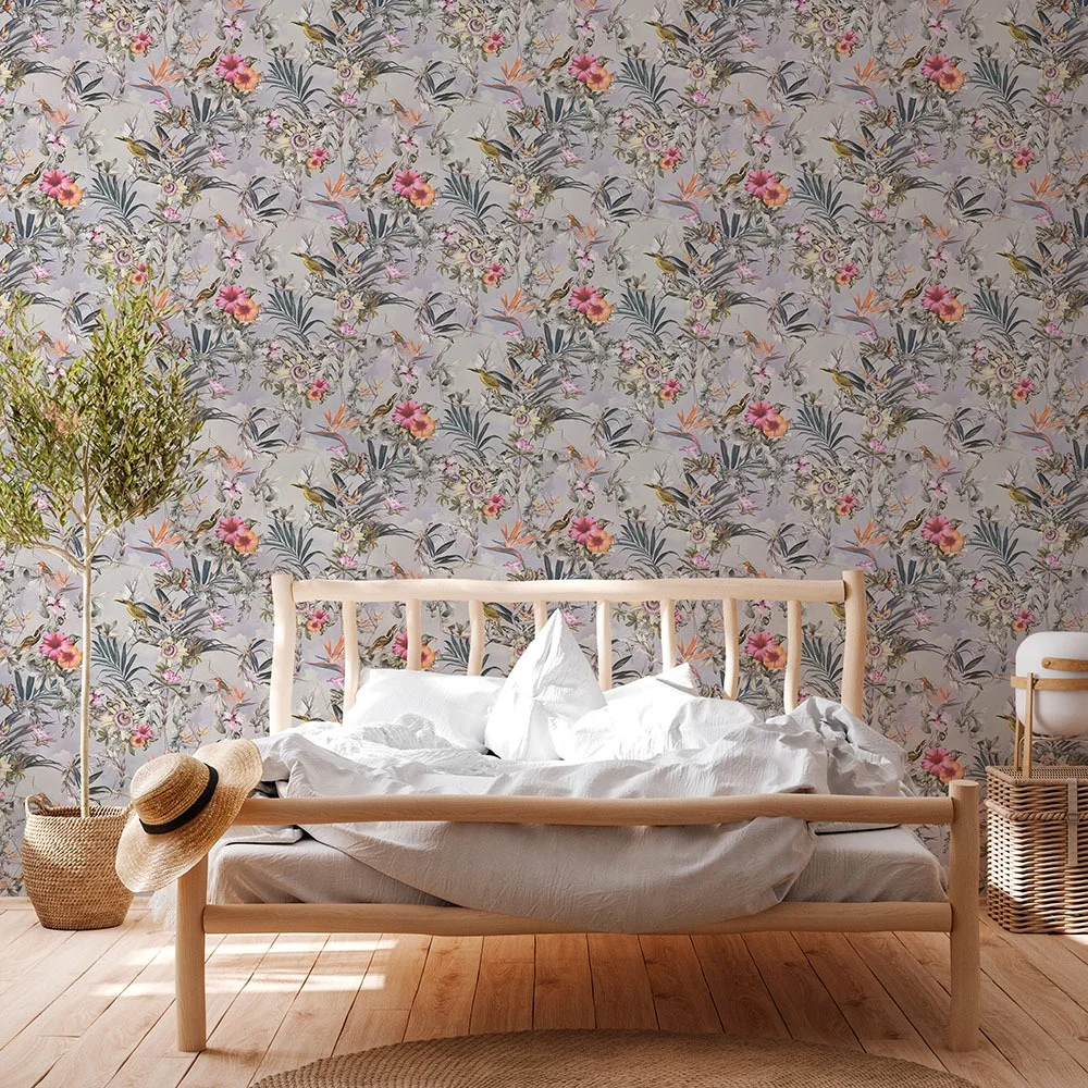 A.S. Création Dream Flowery 38178-2 Tapet Grå/Multi