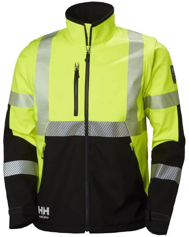 Helly Hansen Workwear ICU 74272-369 Softshelljacka varsel, gul/svart XL