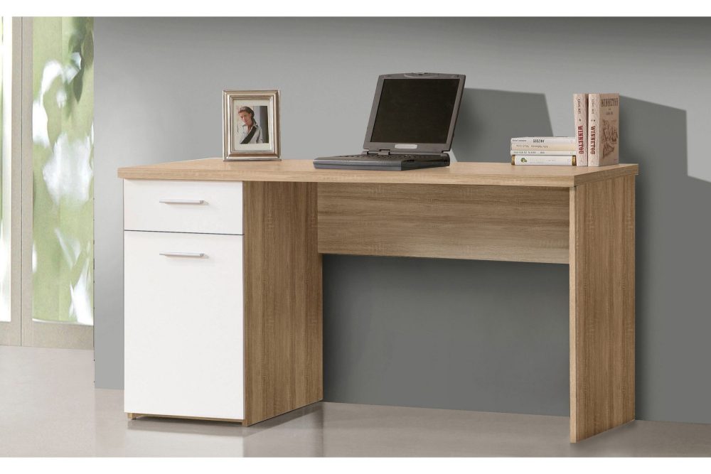 Zafeer Skrivbord 140 cm med Förvaring Låda + Skåp