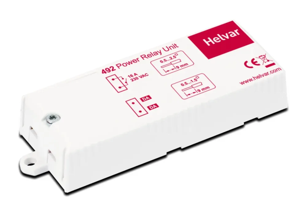Helvar 492 Reläenhet 1-kanal, 16 A