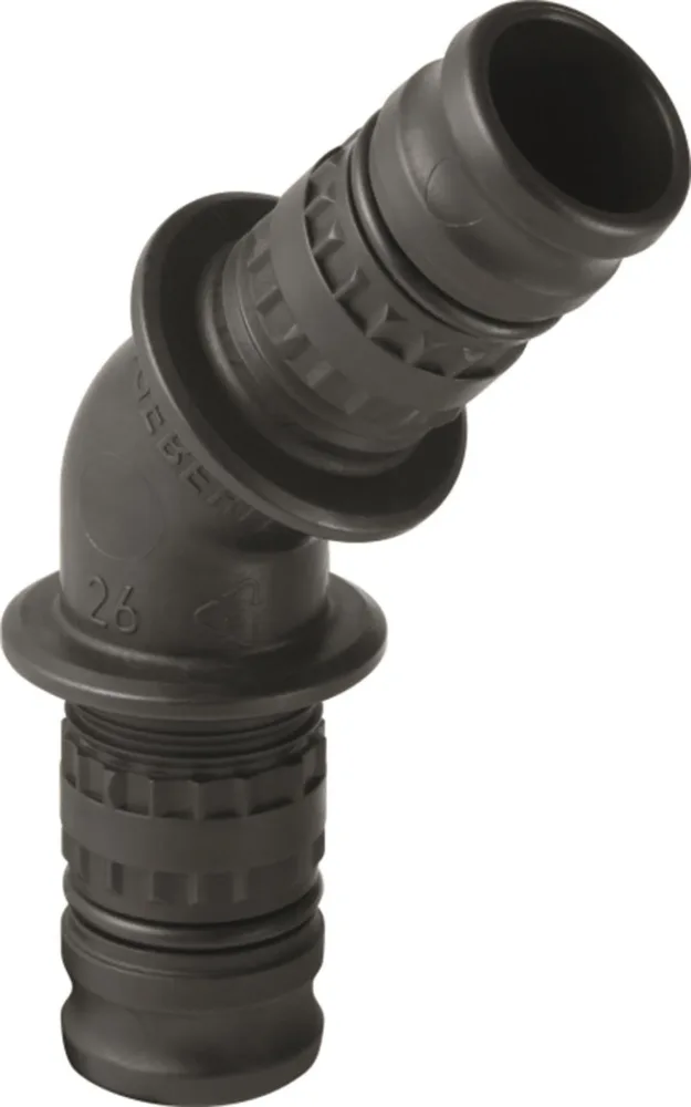 Geberit 1875037 Vinkel 45°, slätände 26 x 26 mm