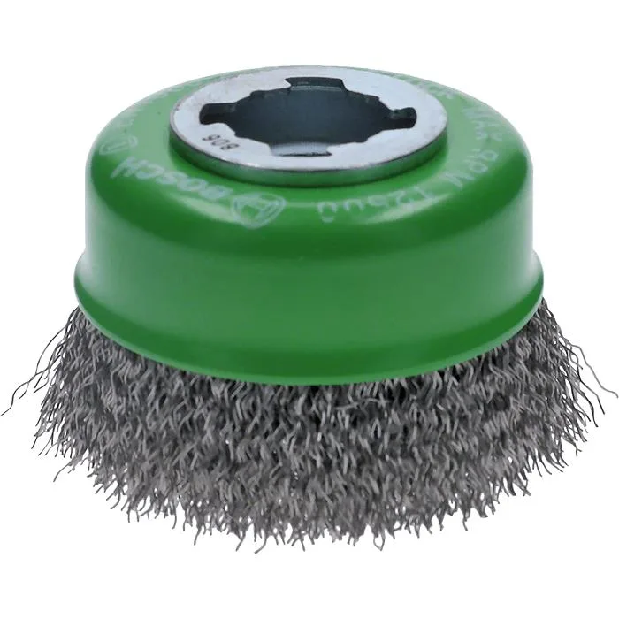 Bosch Clean for Inox Stålborste med X-LOCK, vågformad tråd, 0,3 x 75 mm